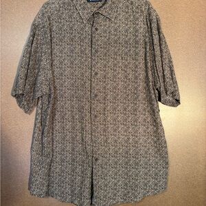Roundtree & Yorke Men's Brown Patterned Shirt